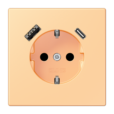 Розетка 2K+З USB Typ AC Jung LC1520-15CA258 в Санкт-Петербурге