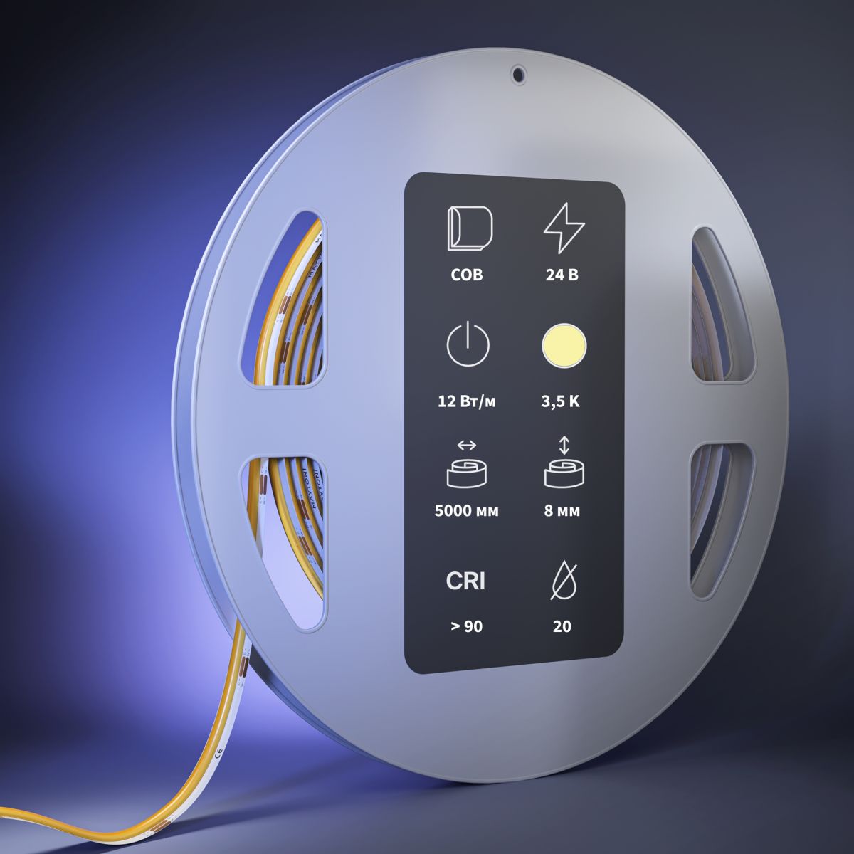 Светодиодная лента Maytoni Led Strip 24В COB 12Вт/м 3500К 5м IP 20 201309 в Санкт-Петербурге