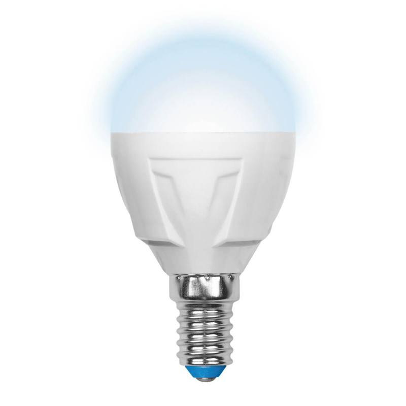 Лампа светодиодная (UL-00000692) Uniel E14 6W 4500K матовая LED-G45-6W/NW/E14/FR/DIM PLP01WH в Санкт-Петербурге