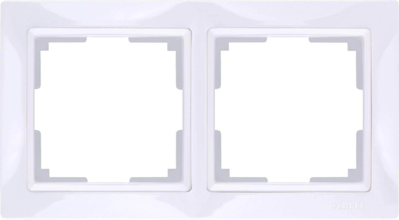 Рамка Werkel Snabb Basic на 2 поста белый WL03-Frame-02 4690389098734 в Санкт-Петербурге
