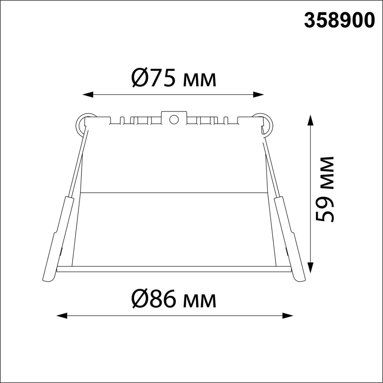 Встраиваемый светильник Novotech Spot 358900 в #REGION_NAME_DECLINE_PP#