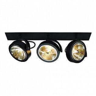 Встраиваемый спот SLV KALU RECESSED 3 QRB111 3х50Вт матовый черный 113420 в Санкт-Петербурге