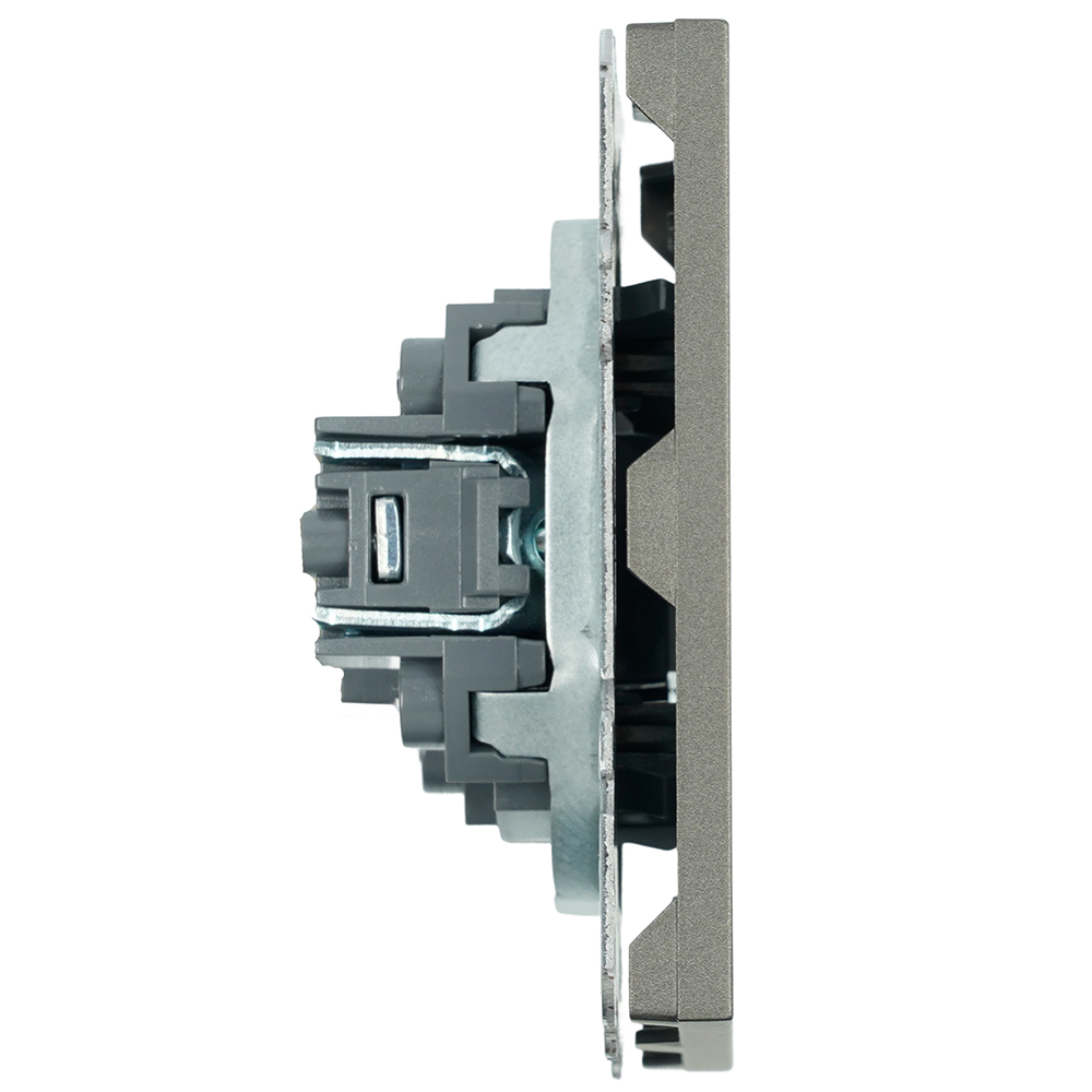 Розетка HDMI 2.0 Type A (механизм) Stekker Эмили RST00-5118-09 антрацит soft touch 50168 в #REGION_NAME_DECLINE_PP#