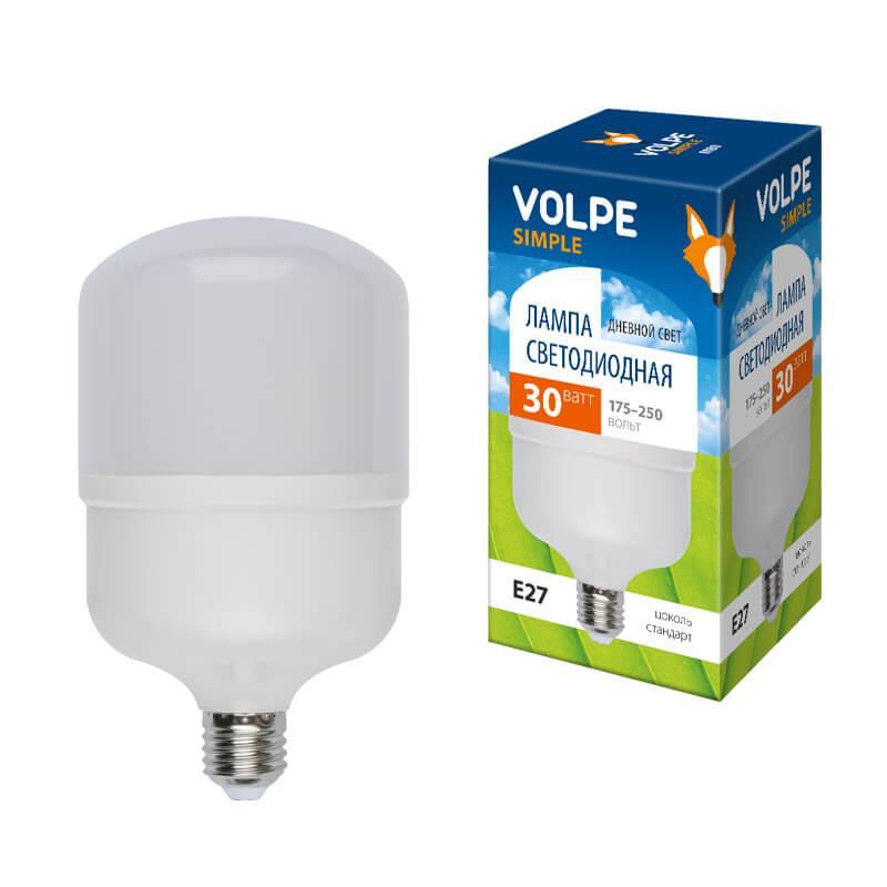Лампа LED сверхмощная (UL-00002942) Volpe E27 30W (260W) 6500K LED-M80-30W/DW/E27/FR/S в Санкт-Петербурге