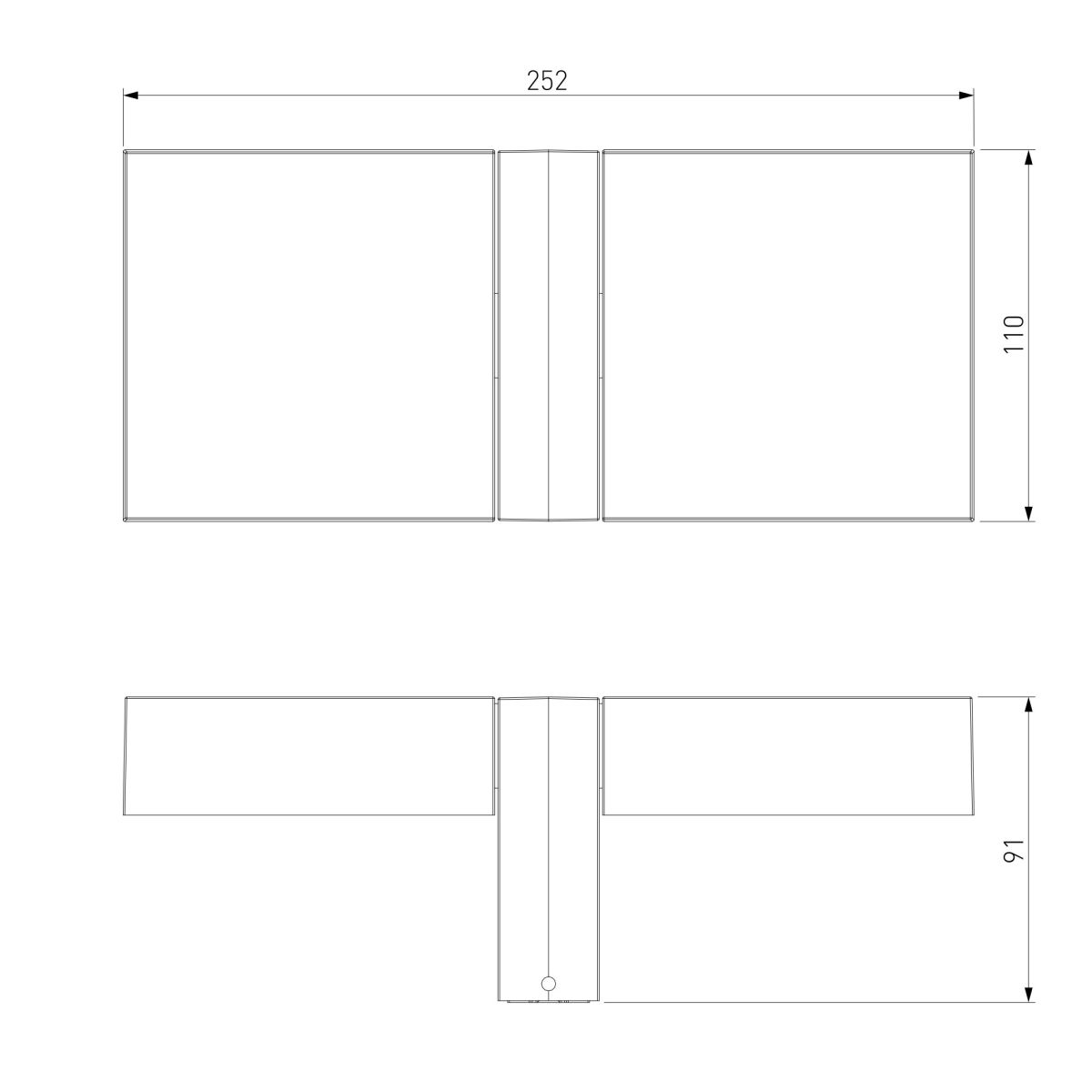 Уличный настенный светильник Elektrostandard Twin 35170/D черный 4690389219429 a072075 в Санкт-Петербурге