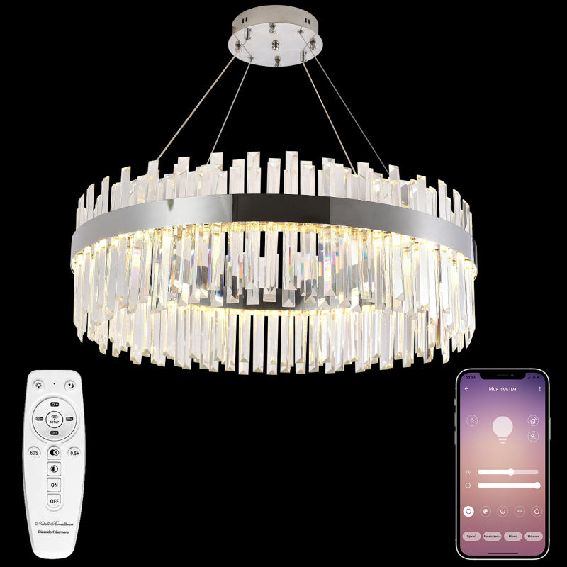 Подвесная люстра Natali Kovaltseva Riveria LED LAMPS 81273 в #REGION_NAME_DECLINE_PP#