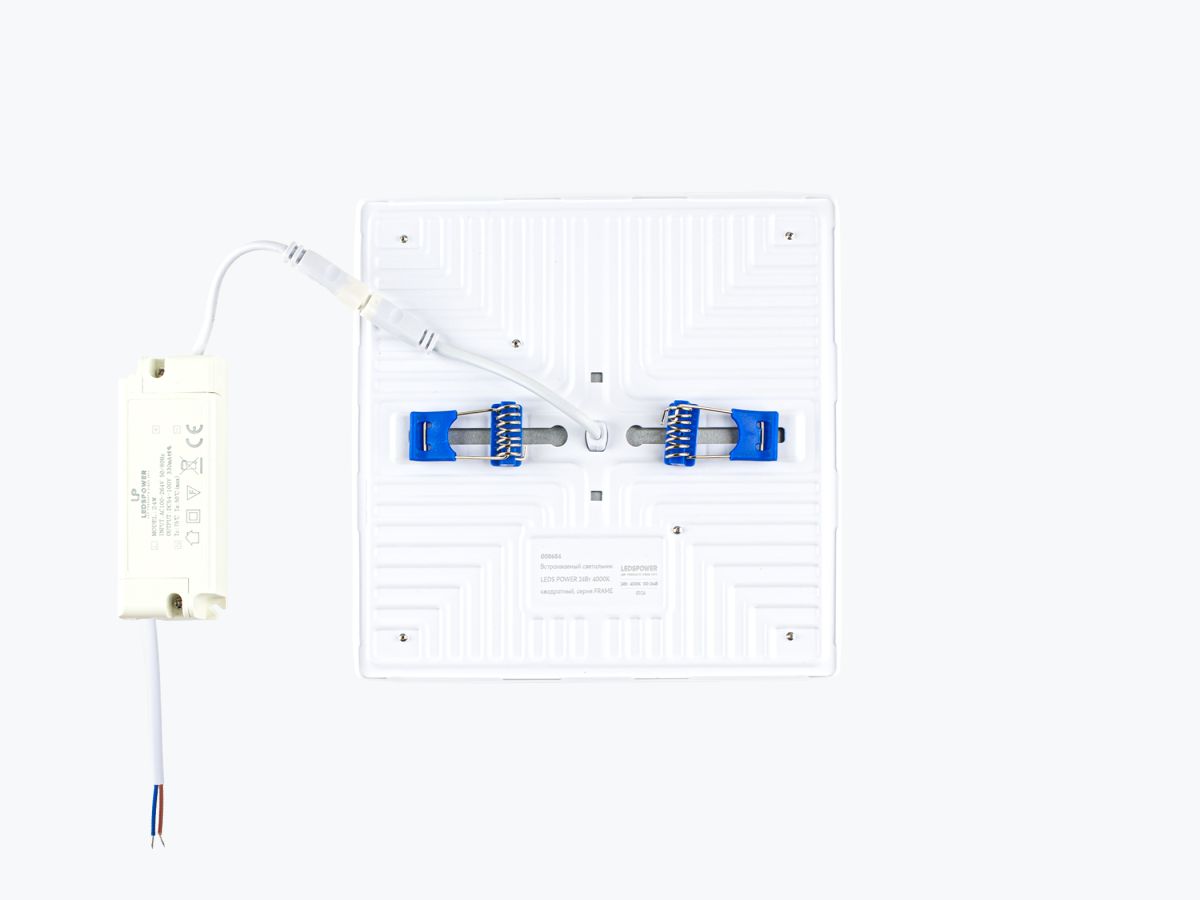 Встраиваемый светильник LEDS POWER 24Вт 4000К квадратный, серия FRAME 008684 в Санкт-Петербурге