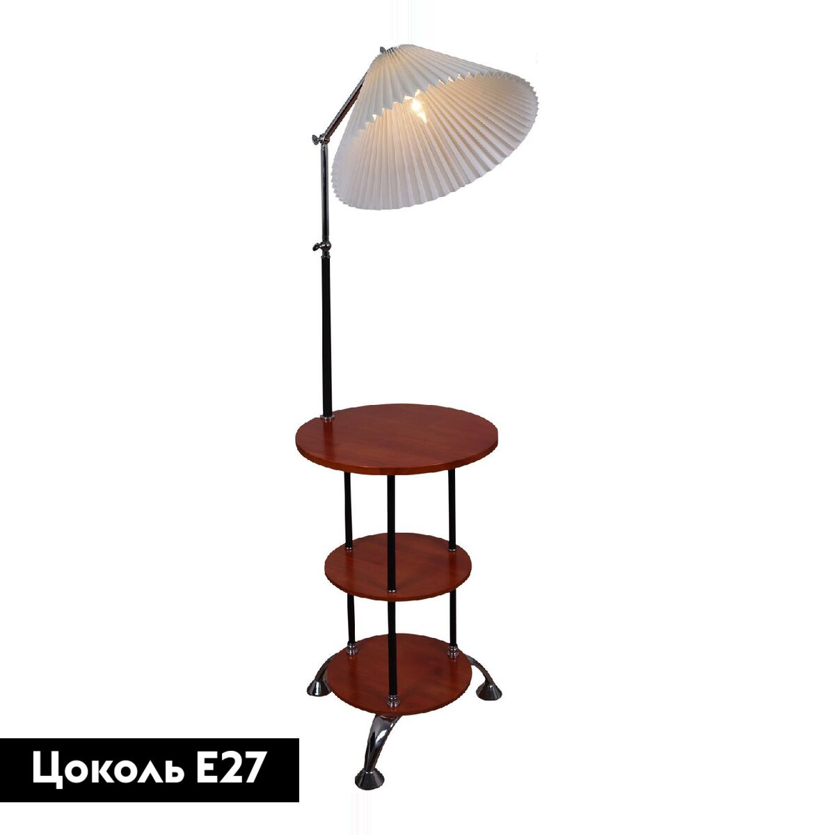 Торшер с абажуром Reluce 02226-0.6-01 BK в Санкт-Петербурге