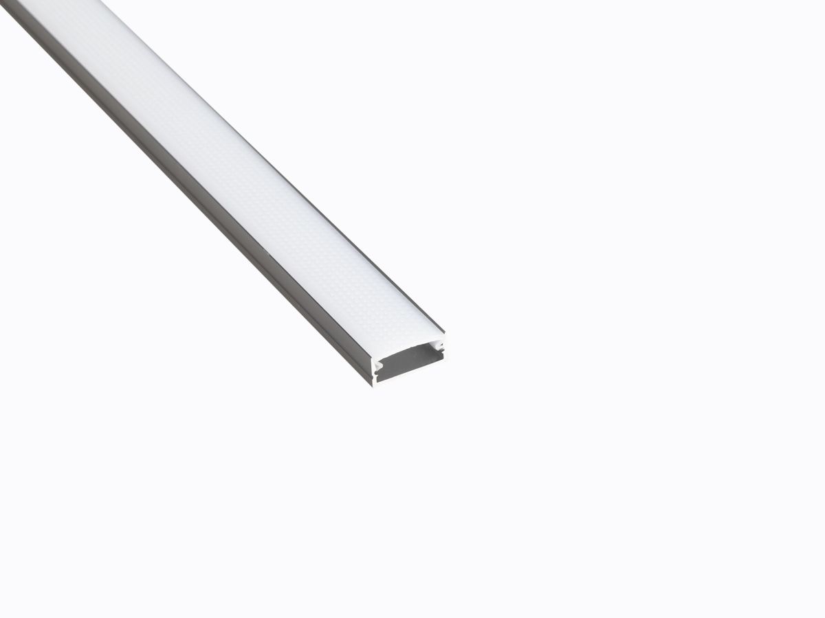 Профиль накладной LEDS POWER СПН1707 алюм. черный с призм.рассеивателем 2м 008400 в Санкт-Петербурге