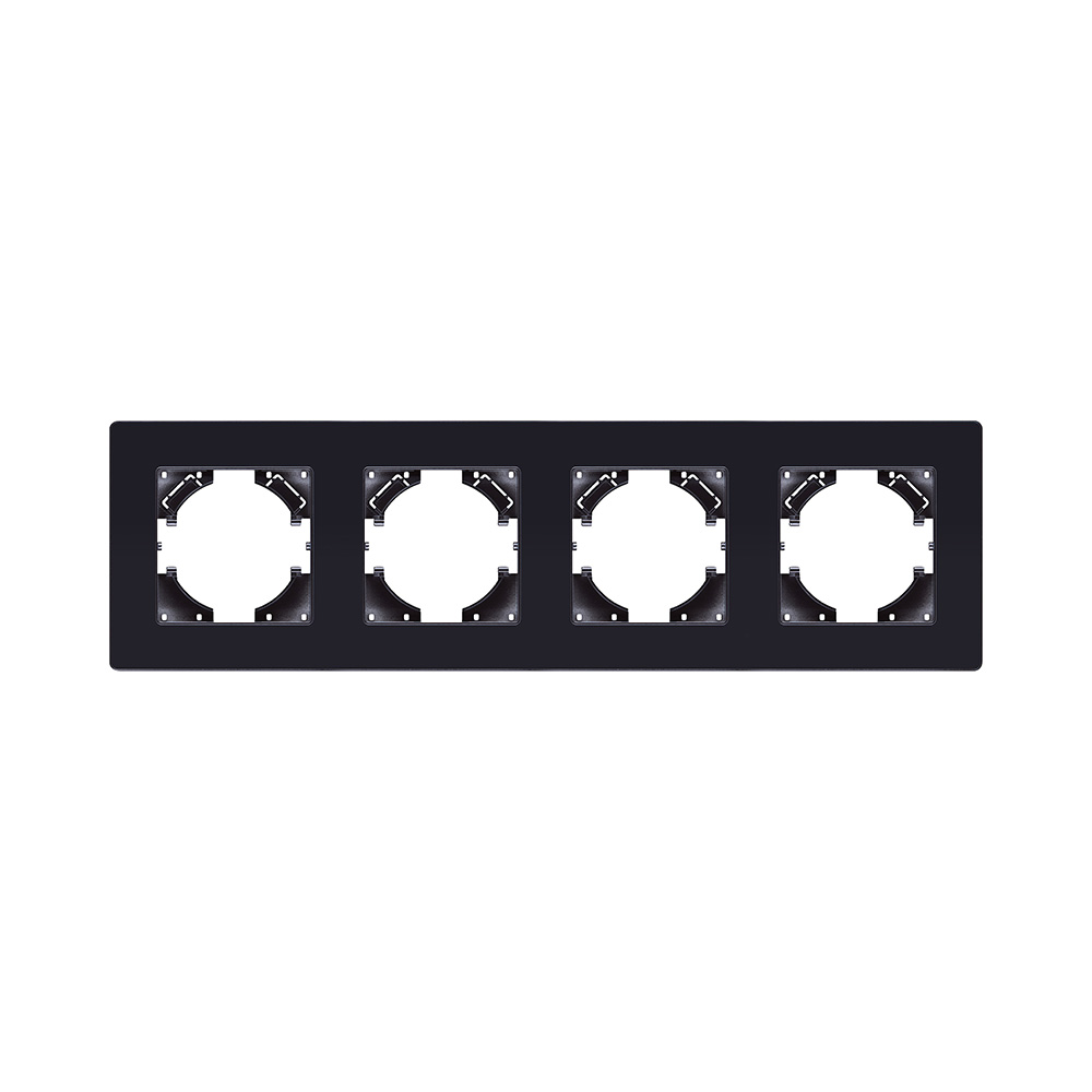 Рамка 4-постовая, черный Kollinger Eleganz Acryl EA4BK в #REGION_NAME_DECLINE_PP#