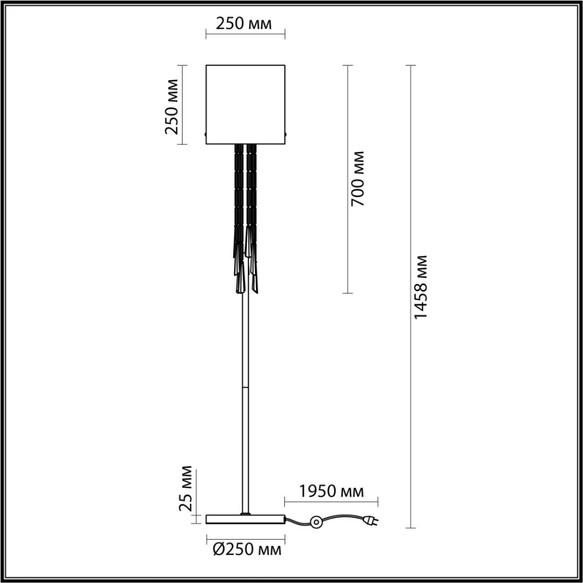 Торшер Odeon Light Nicole 4890/1F в Санкт-Петербурге