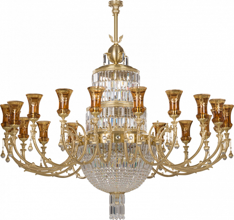 Люстра на штанге Kutek SIENNA-CRYSTAL SWAROVSKI SIE-ZW-20(P) в Санкт-Петербурге