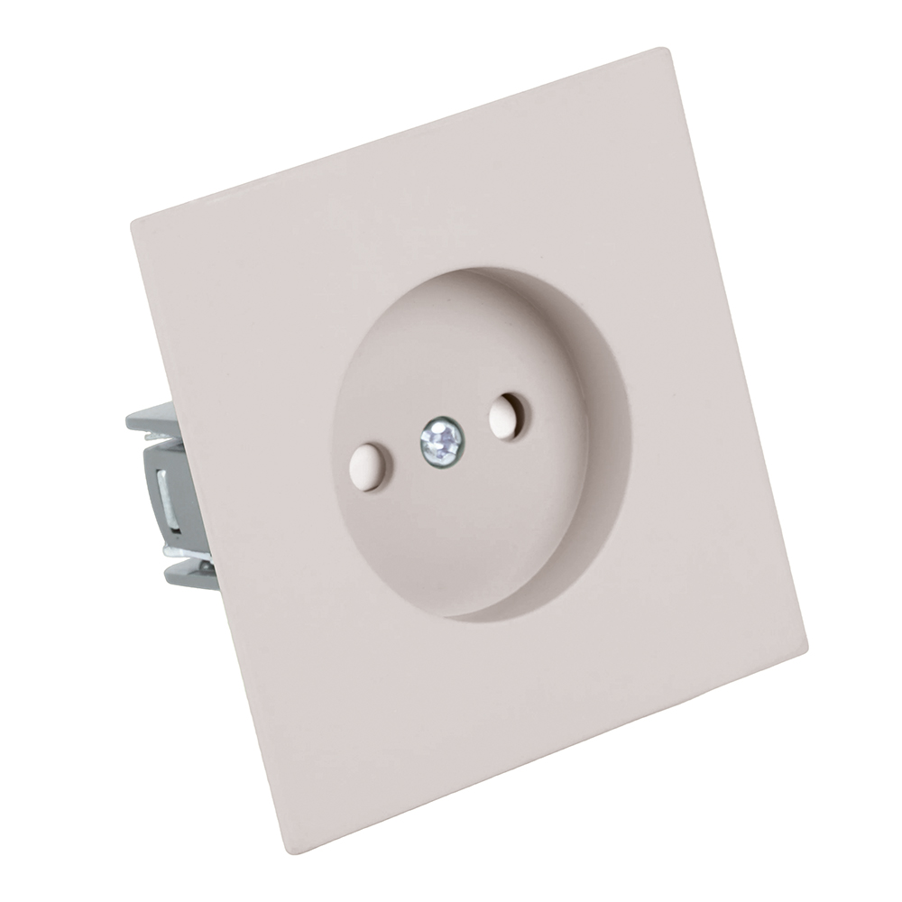 Розетка 1-местная с защитной шторкой (механизм) Stekker б/з Мия 250В 16А RST16-3109-08 пудровый жемчуг 50483 в #REGION_NAME_DECLINE_PP#