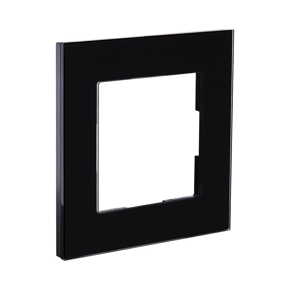 Рамка 1-постовая, стекло черный Kollinger Asthetik AS1BK в Санкт-Петербурге