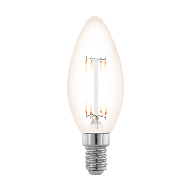 Лампа светодиодная филаментная диммируемая Eglo E14 3,5W 2200К прозрачная 11708 в Санкт-Петербурге