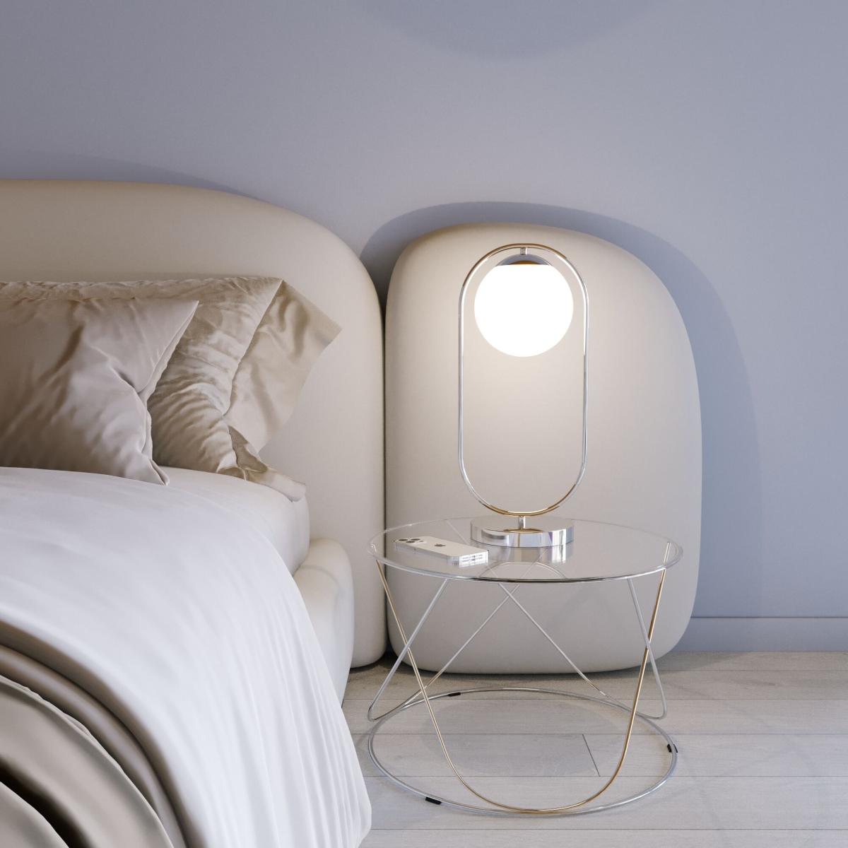 Настольная лампа Eurosvet Ringo 01138/1 хром в #REGION_NAME_DECLINE_PP#