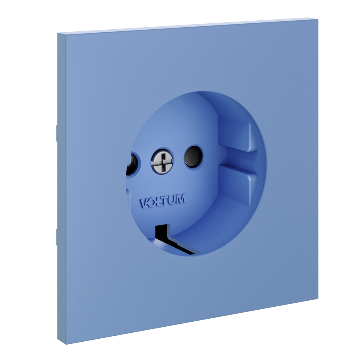 Накладка для розетки с заземлением и защитными шторками Voltum S70 (деним) VLS000715 в #REGION_NAME_DECLINE_PP#