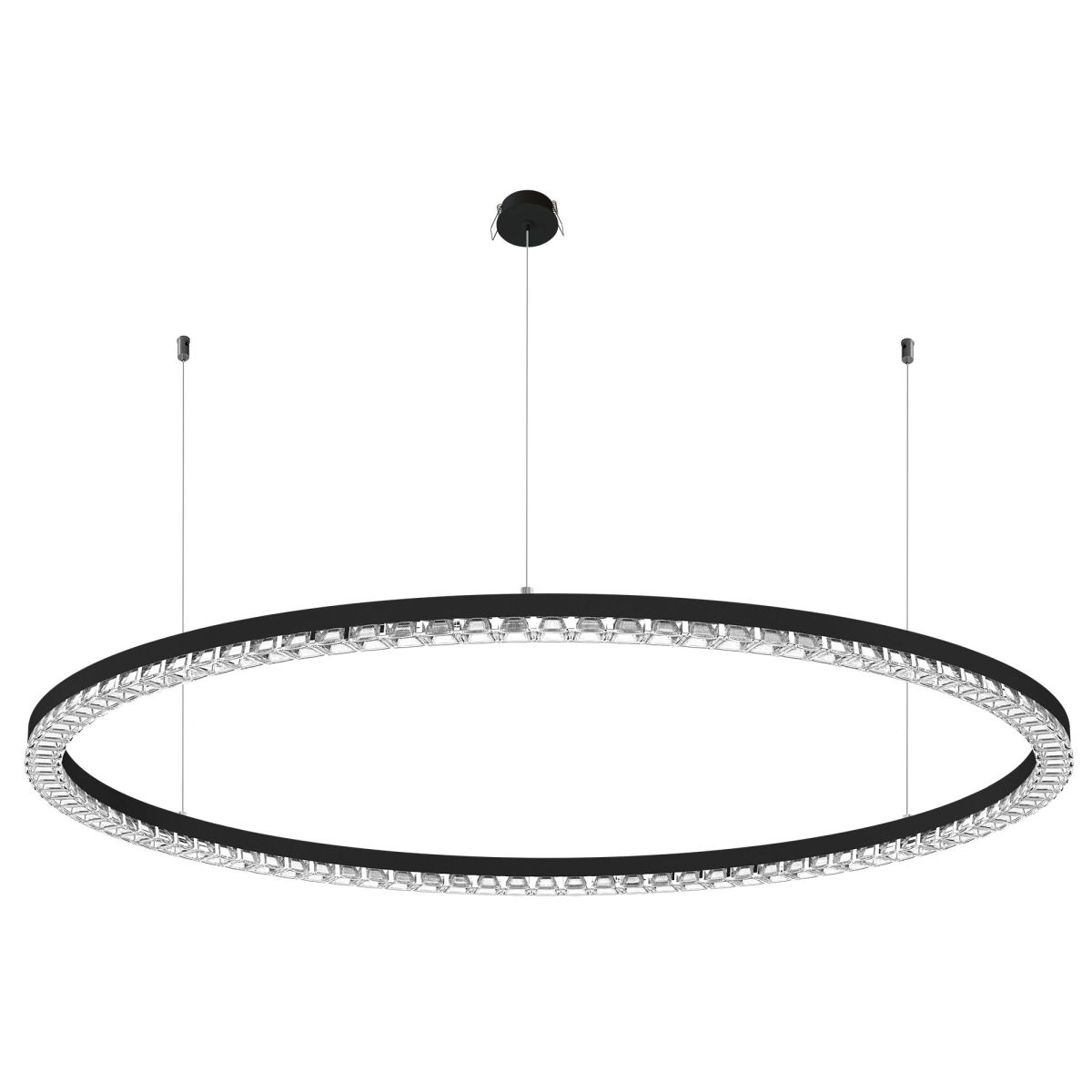 Подвесная люстра Arlight SP-DIAMOND-R1250-80W Warm3000 (BK, 45 deg, 230V, TRIAC) 054491 в Санкт-Петербурге