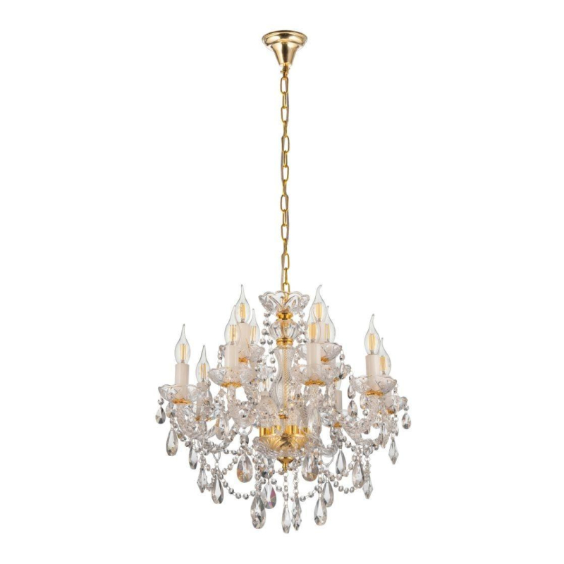 Подвесная люстра Lumina Deco Eliza LDP 7026-8+4 SL+GD в Санкт-Петербурге