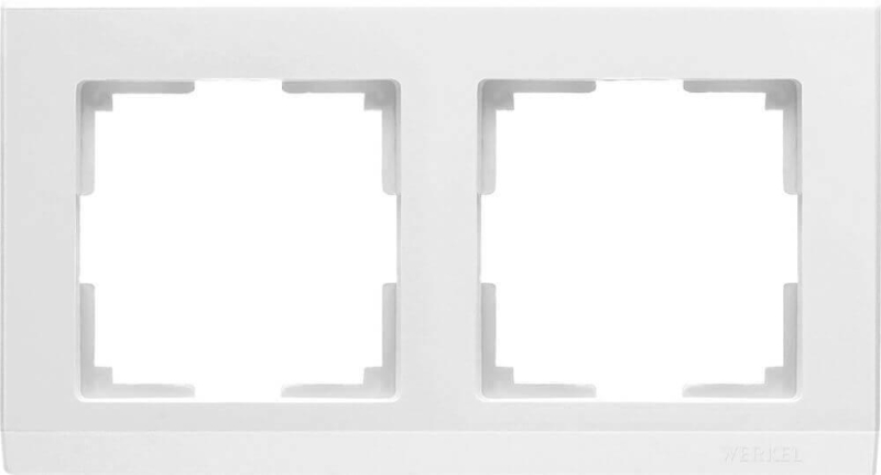 Рамка Werkel Stark на 2 поста белый WL04-Frame-02-white 4690389047114 в Санкт-Петербурге