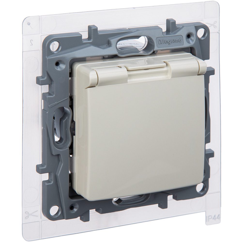 Розетка 2К+З IP44 Legrand Etika Слоновая кость 672326 в #REGION_NAME_DECLINE_PP#