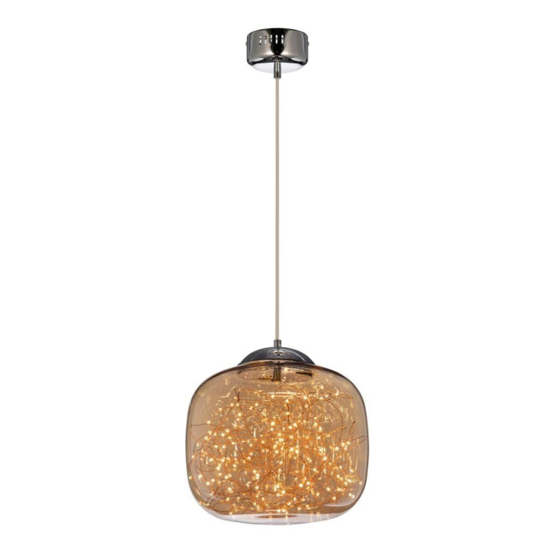 Подвесной светодиодный светильник Lumina Deco Daisy LDP 6823-300 CHR+AMB в Санкт-Петербурге