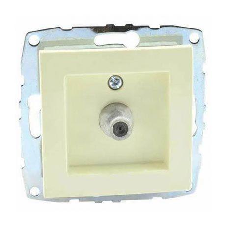 Розетка TV концевая с экраном Mono Electric Despina-Larissa крем 500-001705-138 в Санкт-Петербурге