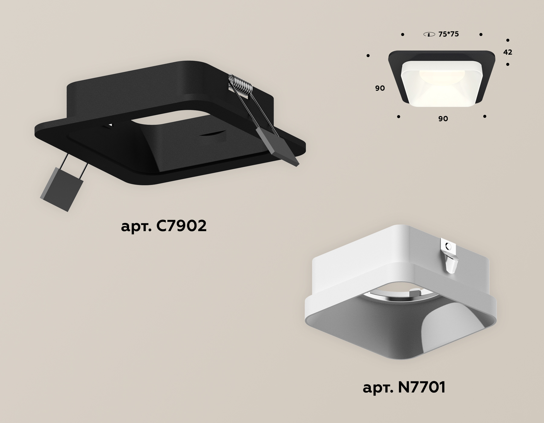 Встраиваемый светильник Ambrella Light Techno XC7902001 (C7902, N7701) в Санкт-Петербурге