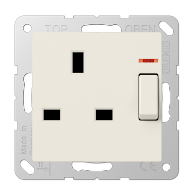 Розетка британского стандарта с выключателем Jung A3171KO в Санкт-Петербурге