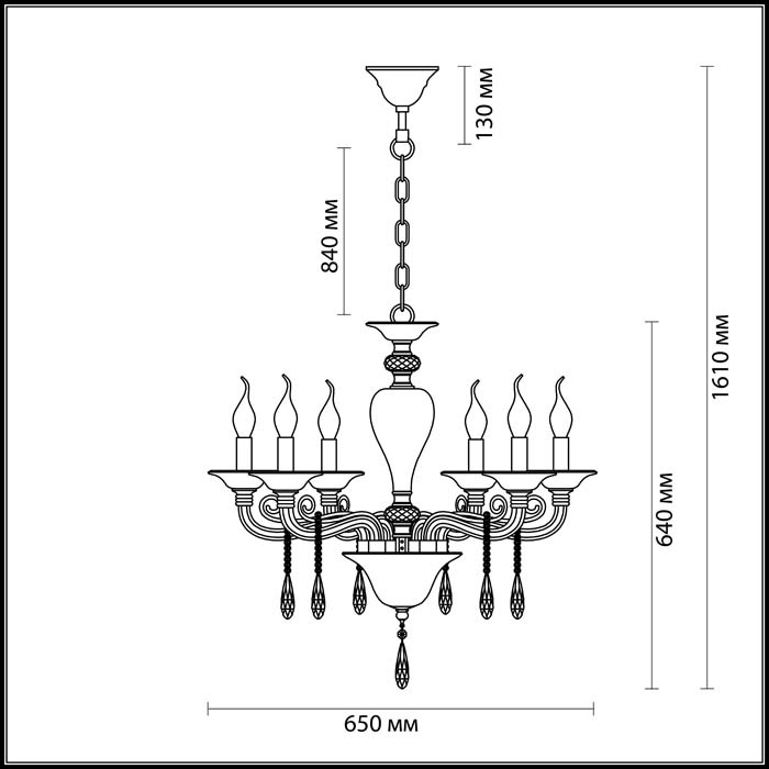 Подвесная люстра Odeon Light Amarone 3928/6 в Санкт-Петербурге