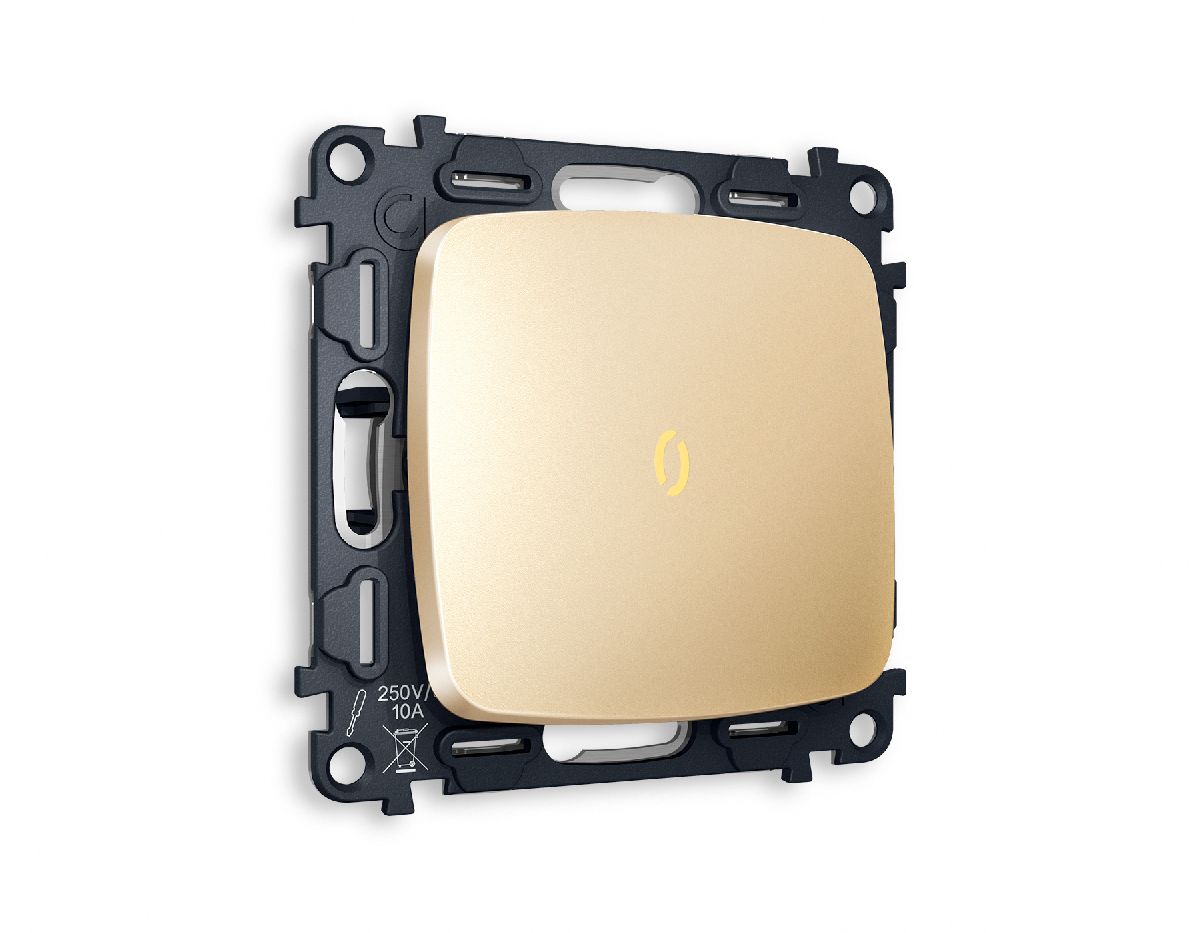 Комплект механизма 1-кл выключателя с подсветкой Ambrella Volt Omega MO602010 в Санкт-Петербурге
