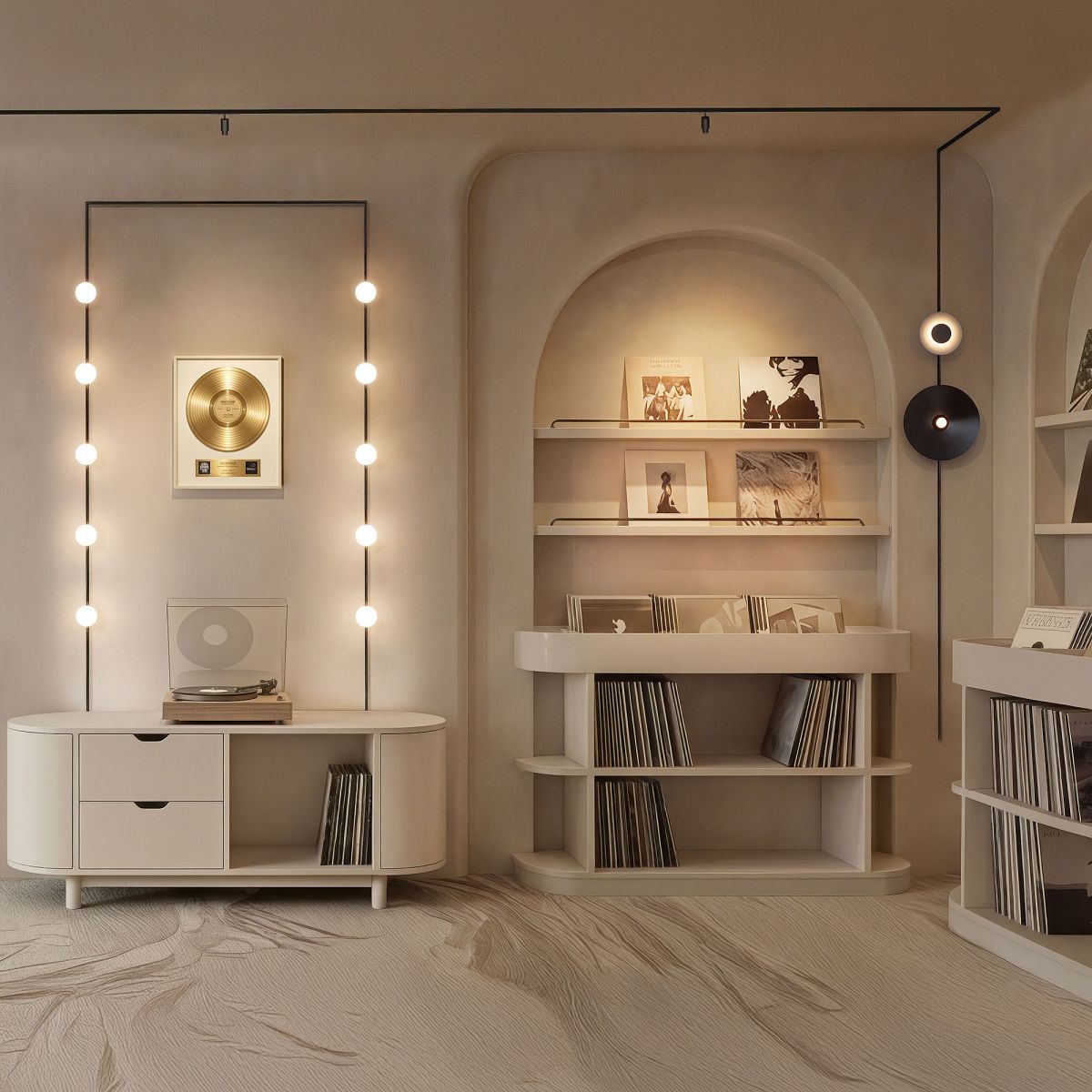 Трековый магнитный светильник Arlight MAG-MICROCOSM-VINYL-R170-7W Day4000 (BK, 150 deg, 24V) (IP20 Металл) 051781 в #REGION_NAME_DECLINE_PP#