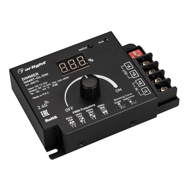 Диммер Arlight Smart-D4-Dim (12-24V, 1x20A. 2.4G) 028174 в Санкт-Петербурге