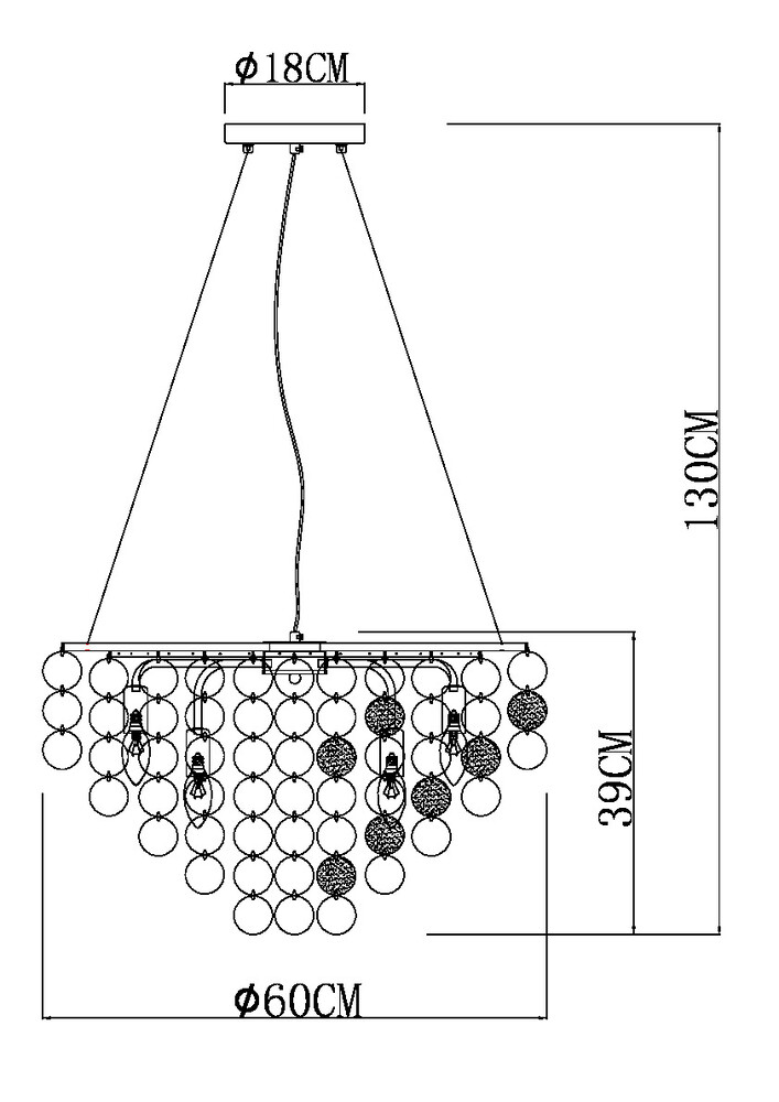 Подвесная люстра Arte Lamp Pipirima A4100LM-8CC в Санкт-Петербурге