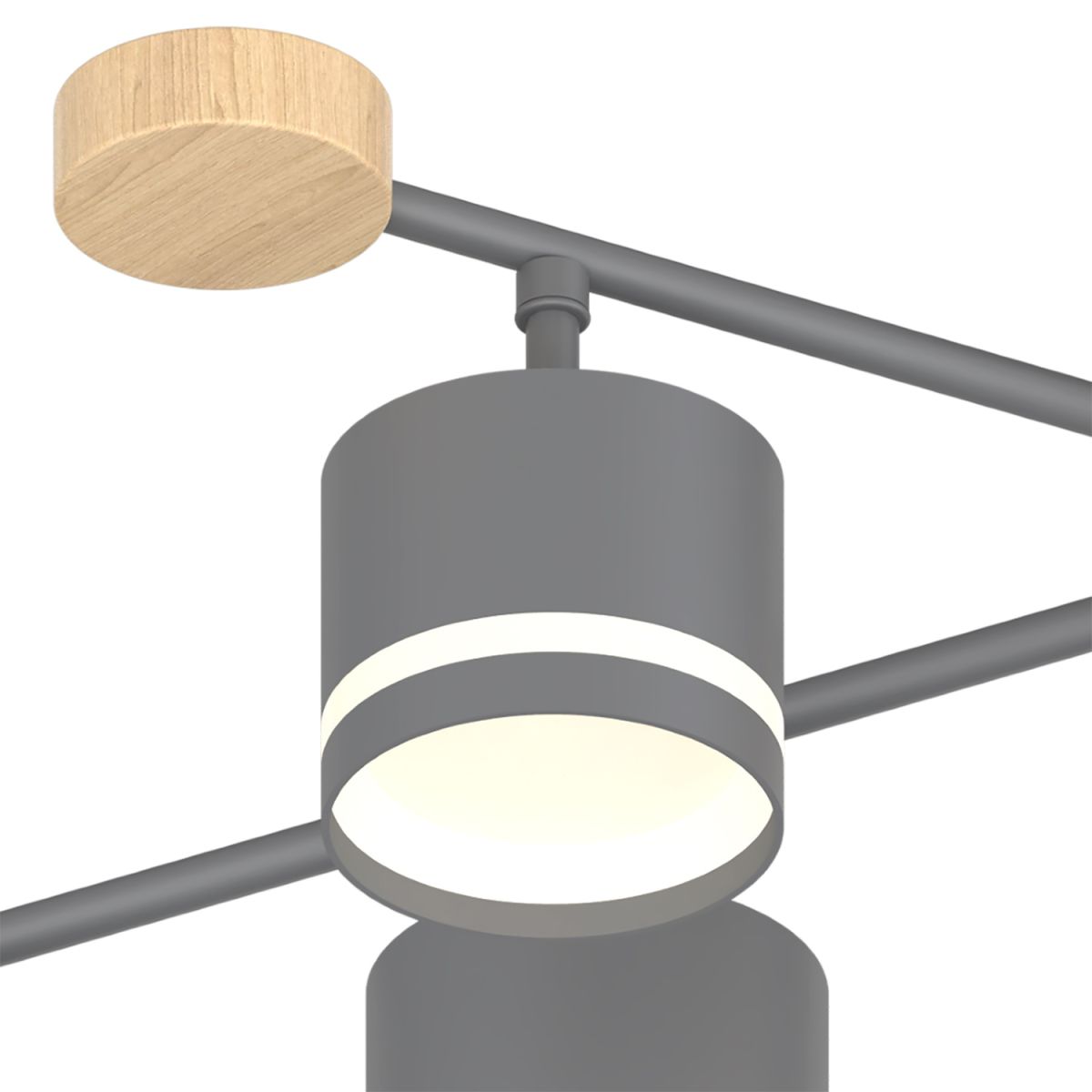 Люстра на штанге Reluce 78730-0.3-06 GX53 GREY+WOOD в #REGION_NAME_DECLINE_PP#