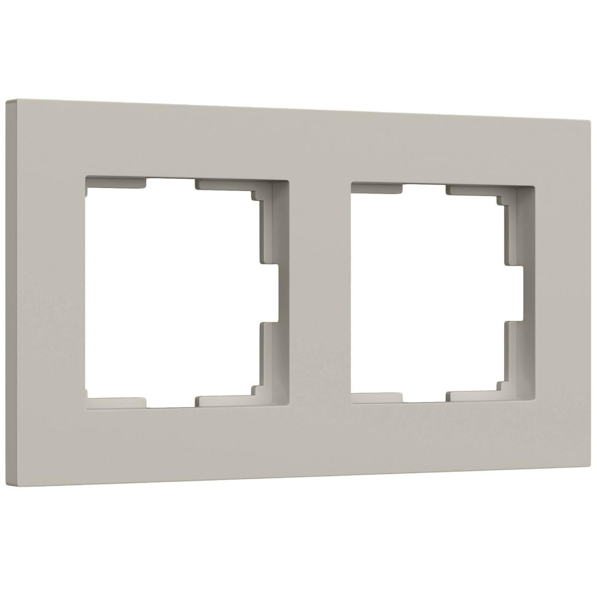 Рамка на 2 поста Werkel Slab (дымчатый софт) W0022917 4690389218415 a071621 в Санкт-Петербурге