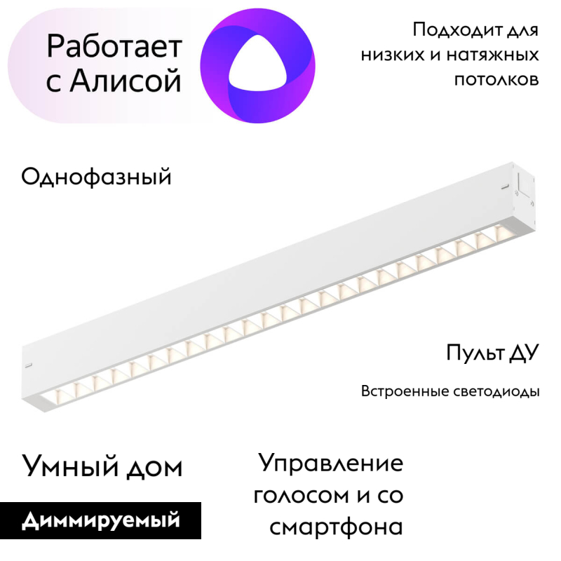 Трековый светильник Denkirs Smart DK8002-WH в Санкт-Петербурге