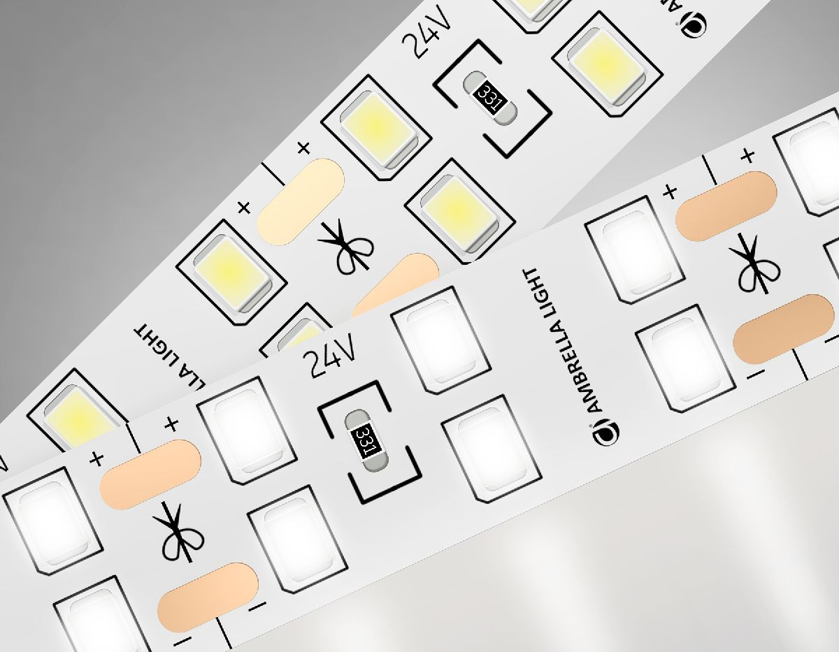 Светодиодная лента двухрядная Ambrella Light LED Strip 24В 2835 20Вт/м 4500K 5м IP20 GS3602 в Санкт-Петербурге