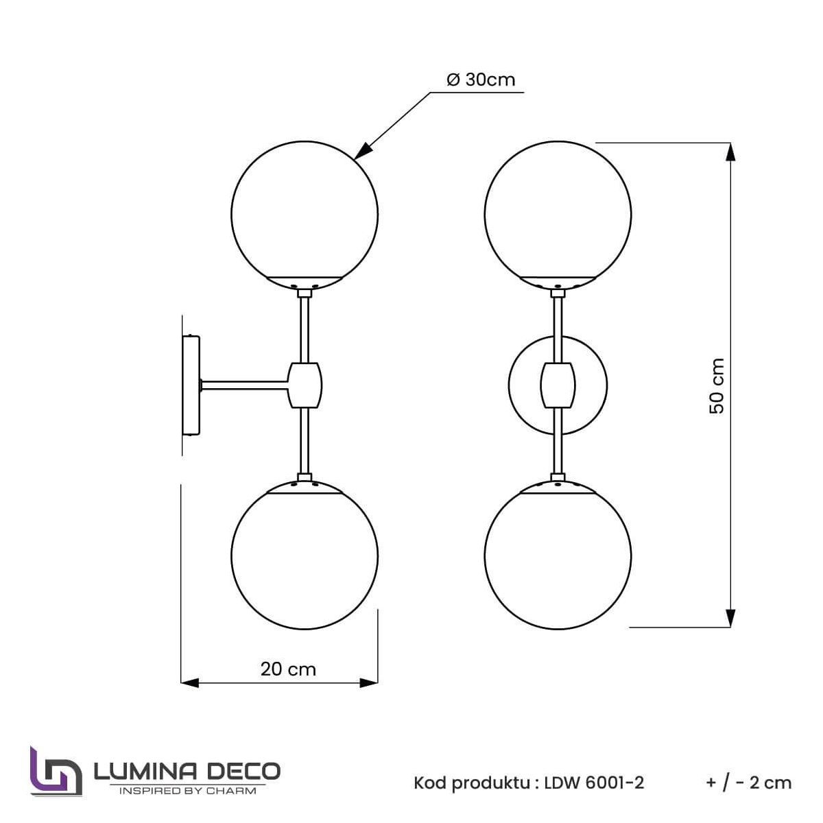 Бра Lumina Deco Zodiak LDW 6001-2 BK+WT в Санкт-Петербурге