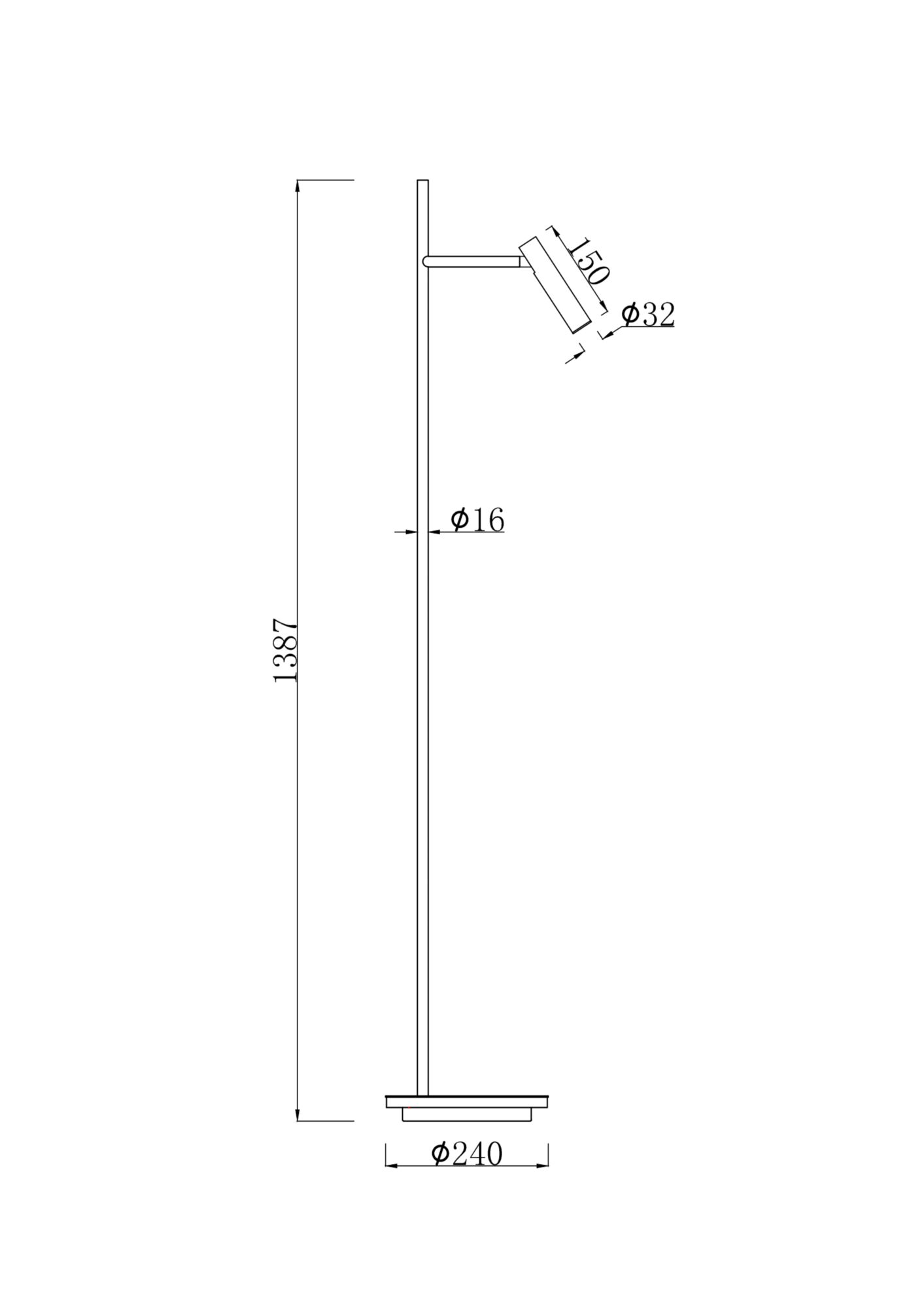 Торшер Maytoni Estudo Z010FL-L8B3K в Санкт-Петербурге