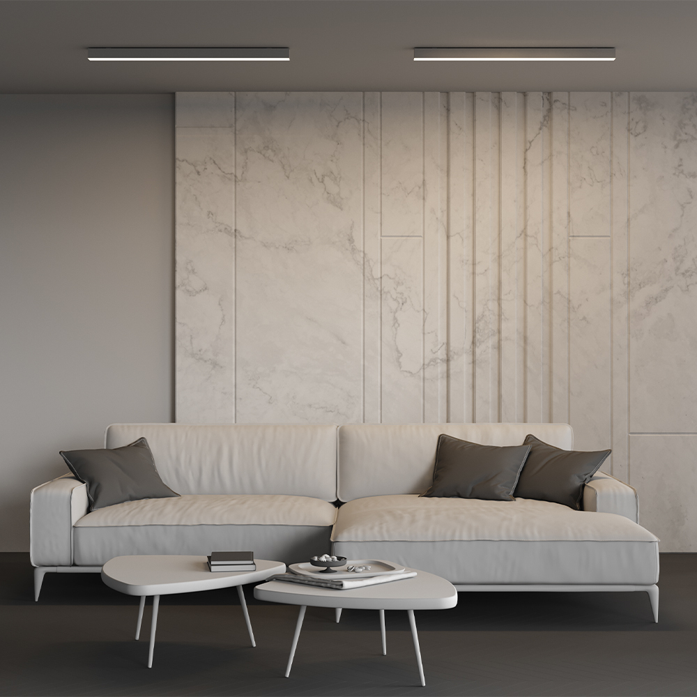 Линейный накладной светильник Maytoni Technical 3000K 50x50 (Серебро, 1 м) LL311019 в #REGION_NAME_DECLINE_PP#