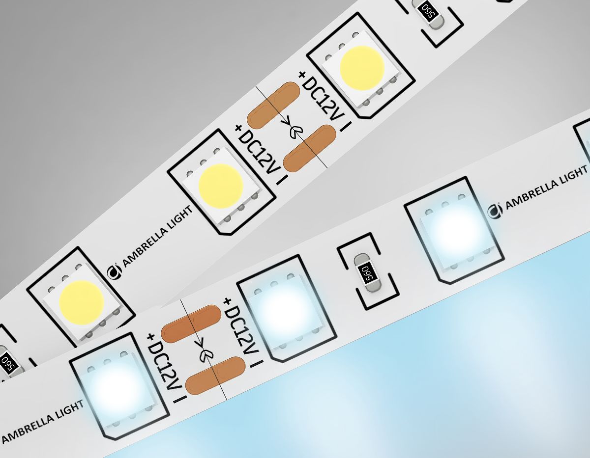 Светодиодная лента Ambrella Light LED Strip 12В 5050 14,4Вт/м 6500K 5м IP20 GS2003 в Санкт-Петербурге