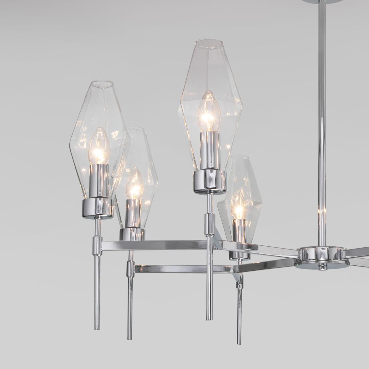 Люстра на штанге Eurosvet Prism 60143/8 хром a061940 в Санкт-Петербурге