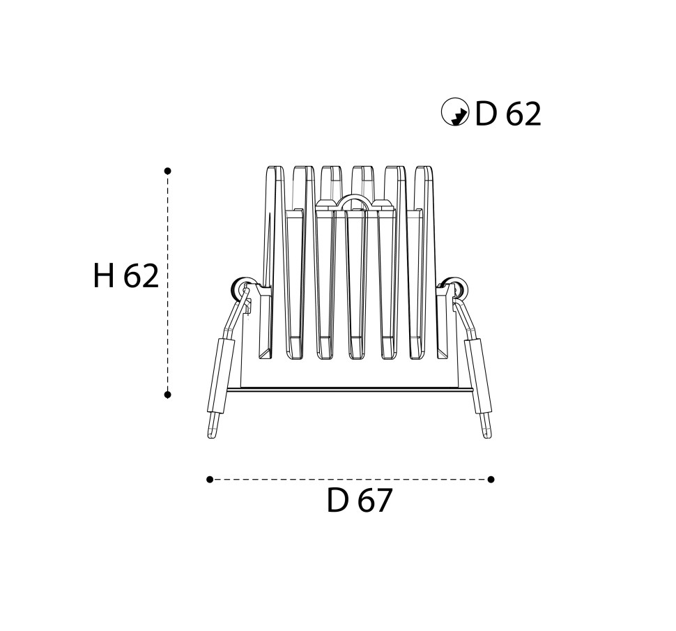 Встраиваемый светильник Italline IT08-8040 white 3000K в #REGION_NAME_DECLINE_PP#