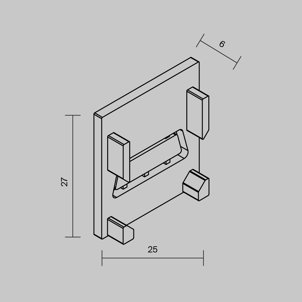 Комплект заглушек для алюминиевого профиля Maytoni Exility IP O-TR002-EC в #REGION_NAME_DECLINE_PP#