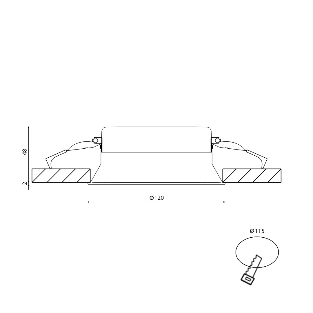 Встраиваемый светильник DesignLed BQ009109-WH-NW 003123 в Санкт-Петербурге