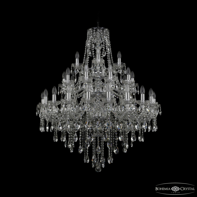 Подвесная люстра Bohemia Ivele Crystal 1415/20+10+5/300/3d Ni в Санкт-Петербурге