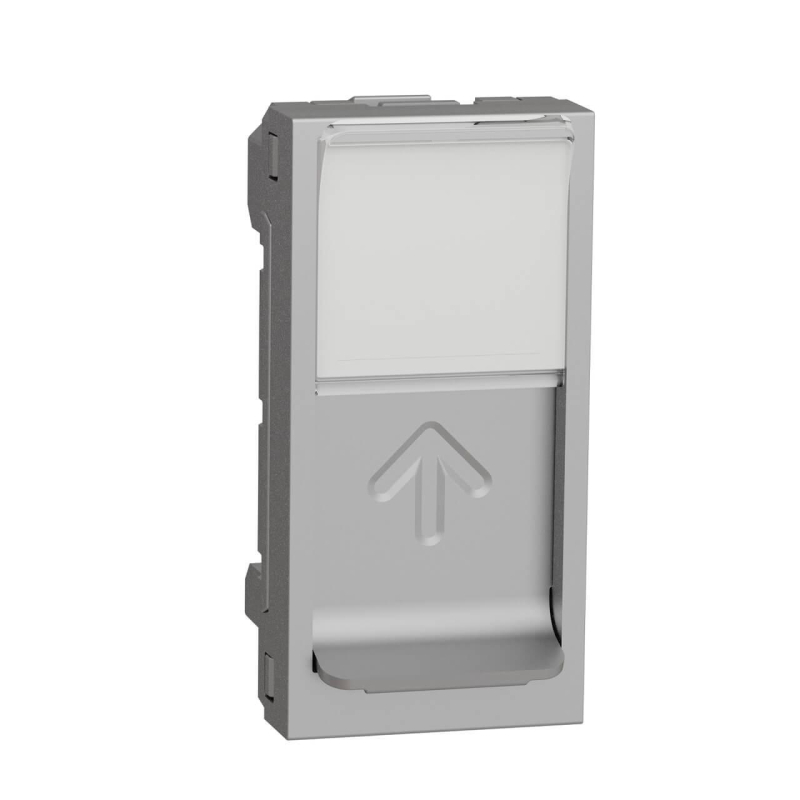 Лицевая панель RJ45 одиночная без коннектора Schneider Electric Unica Modular NU941030 в Санкт-Петербурге