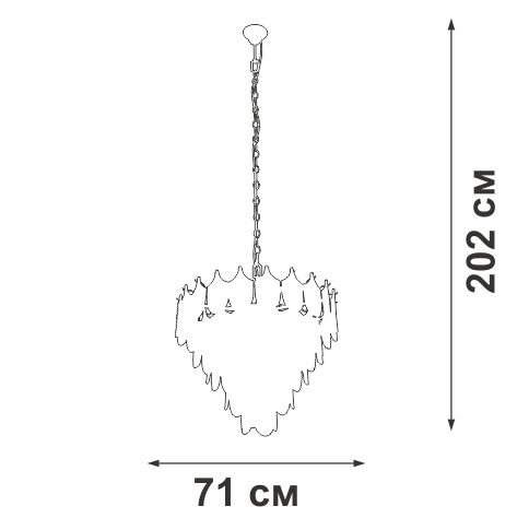 Подвесная люстра Vitaluce V58120-8/17 в Санкт-Петербурге