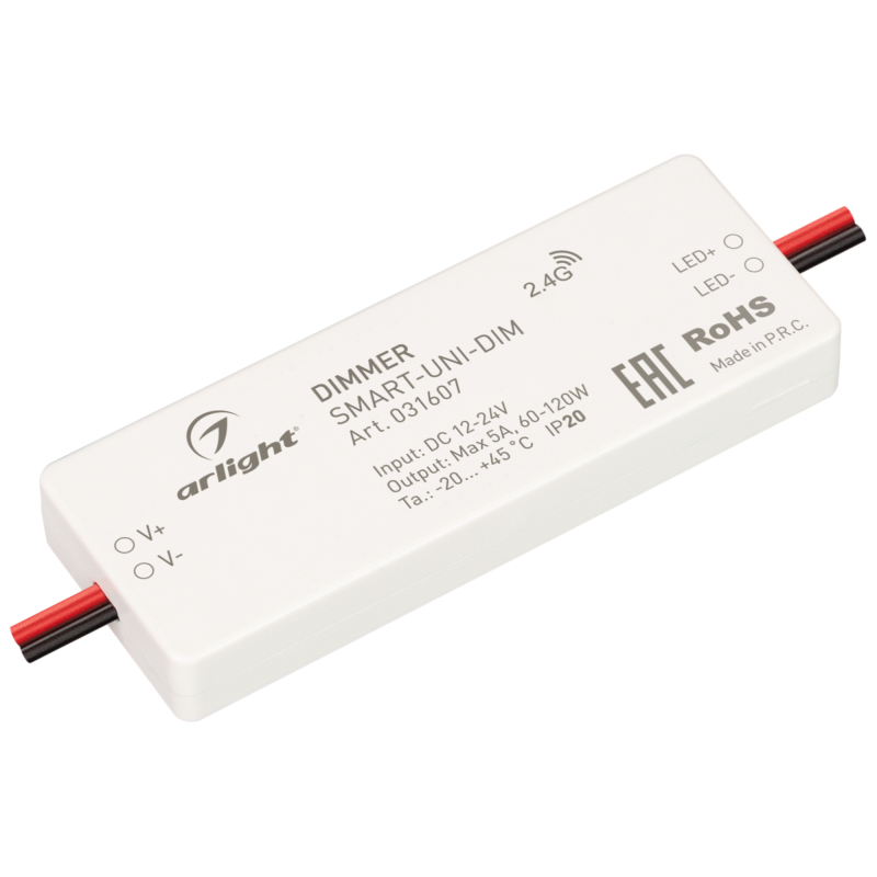 Диммер Arlight Smart-Uni-Dim (12-24V, 1x5A, 2.4G) 031607 в Санкт-Петербурге